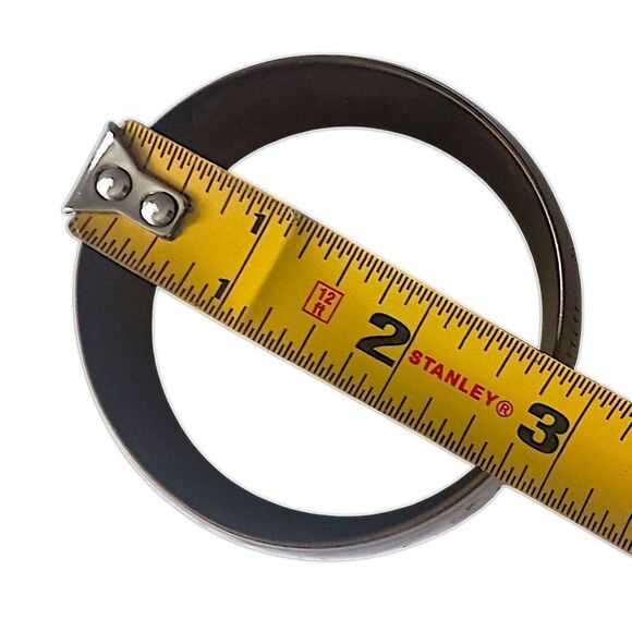 Vintage Etched Brass Bangle Bracelet Engraved Estate Bronze Patina Chunky Boho. - Picture 3 of 16